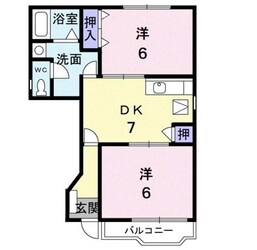 グレイスヴィラＯＨＴＡＫＥ　Ａの物件間取画像